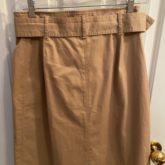 Talbots Classic Button Front Skirt - Picture 2 of 6